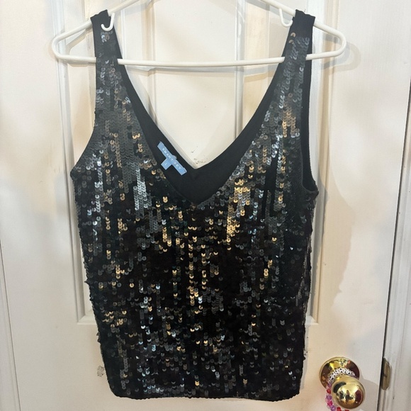 Sparkle sequin tank top black - Picture 4 of 8